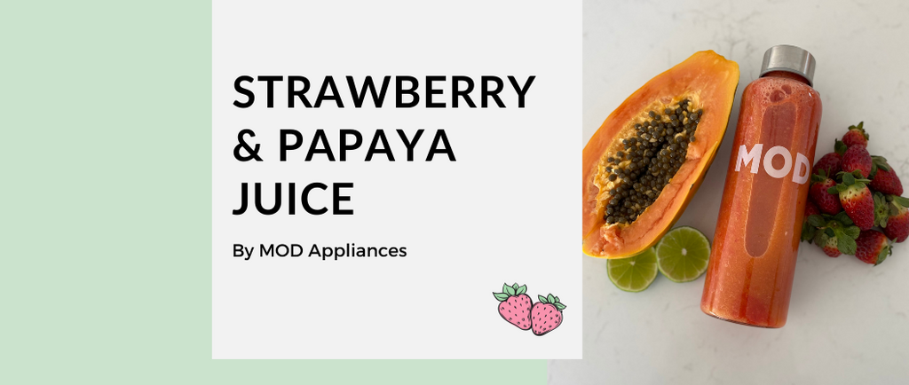 Strawberry & Papaya Cold Pressed Juice